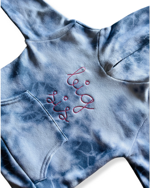 big bro + big sis Supersoft Marble Tie Dye Hoodie