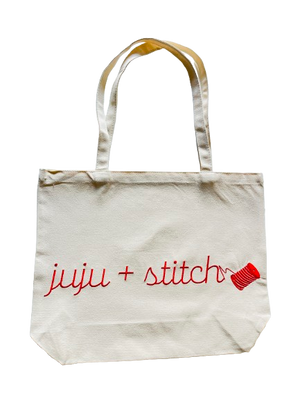 juju + stitch Branded Canvas Tote Bag - Free Gift with $125 Purchase