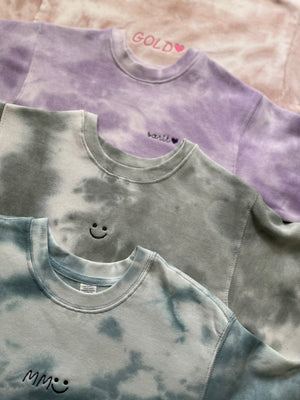 New! Kids Supersoft Tie-Dye Crewneck Sweatshirt