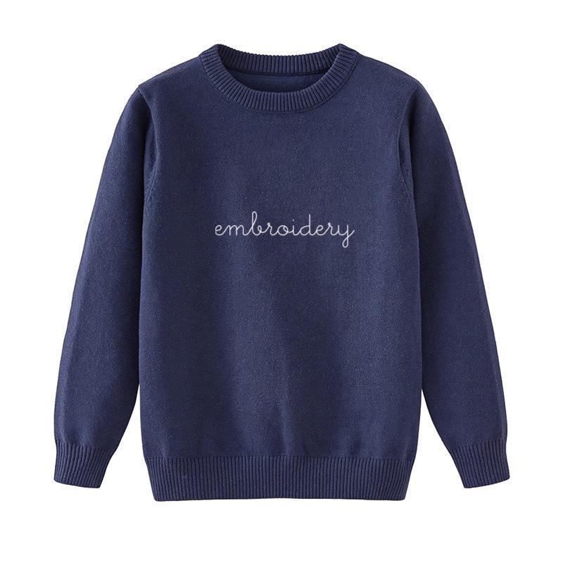 Juju Stitch New Little Kids Classic Knit Sweater 4T Navy