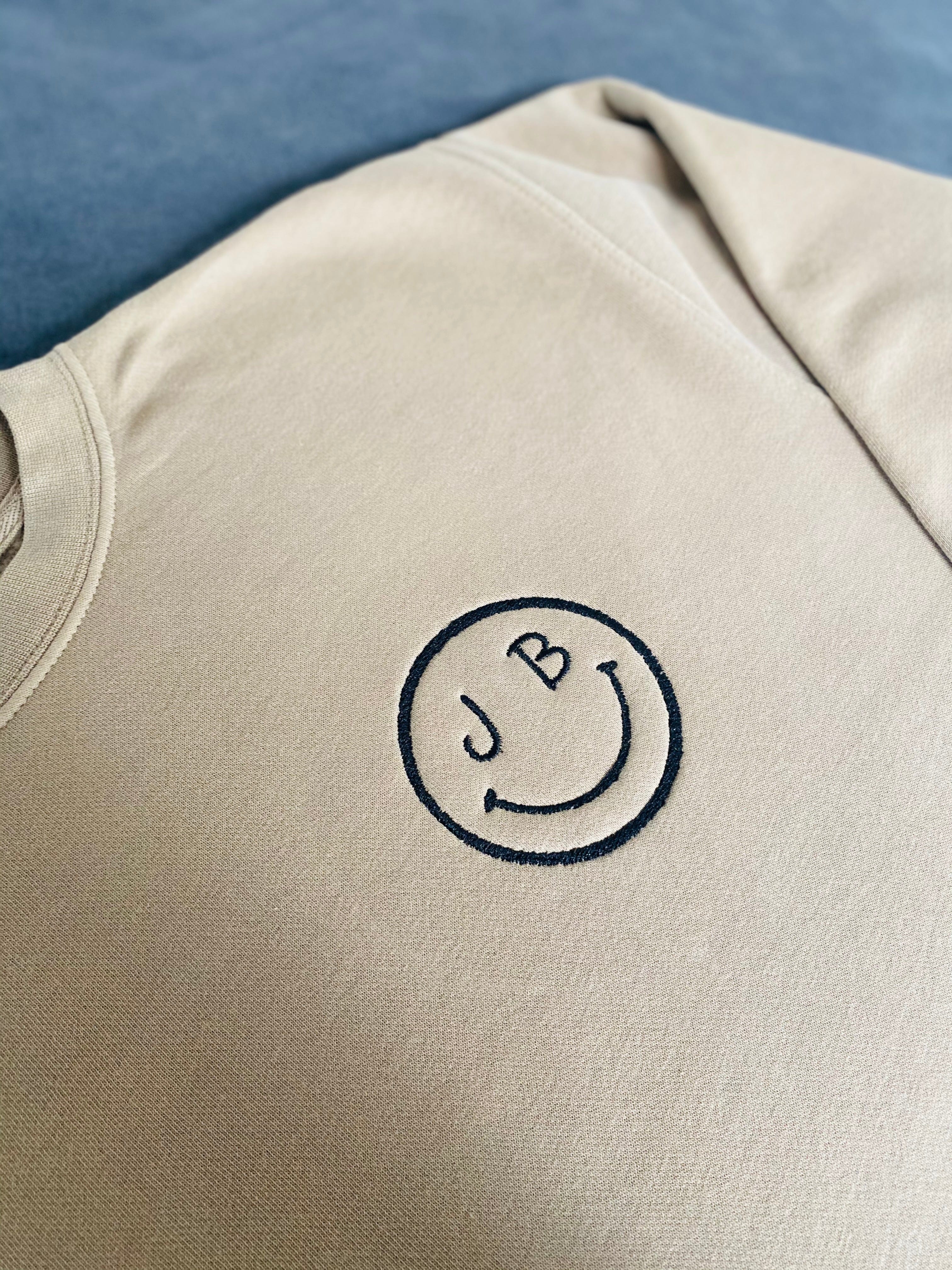 Embroidered Smiley Face Emblem